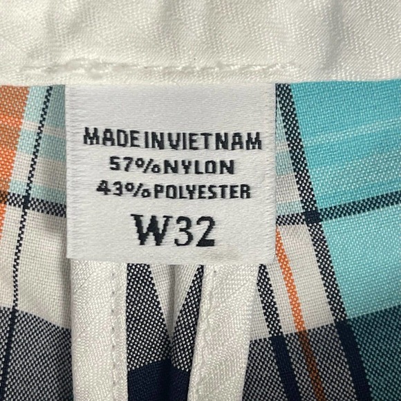 Footjoy Mens 32 Golf Shorts Multicolor Plaid Mid Rise Pockets Zipper Fly - Picture 7 of 13